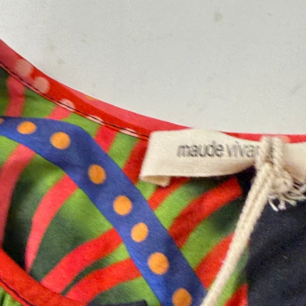 Maude‎ Vivante Ollie Dress Black Forest Tropical Print Size XSmall New With Tags